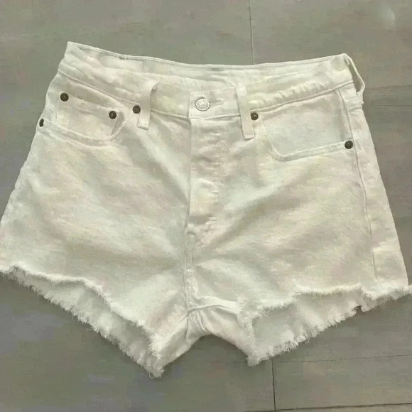 Levi's 501 Original Fit High Rise Denim Shorts NWOT Size 28 - Picture 11 of 11